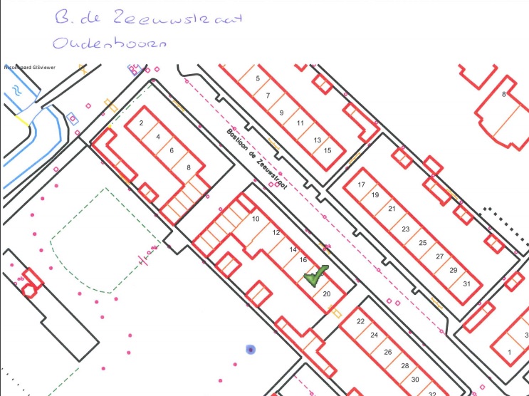 Kapmelding 5-1-2016 | 1 boom, achterzijde Bastiaan de Zeeuwstraat 18 – Oudenhoorn