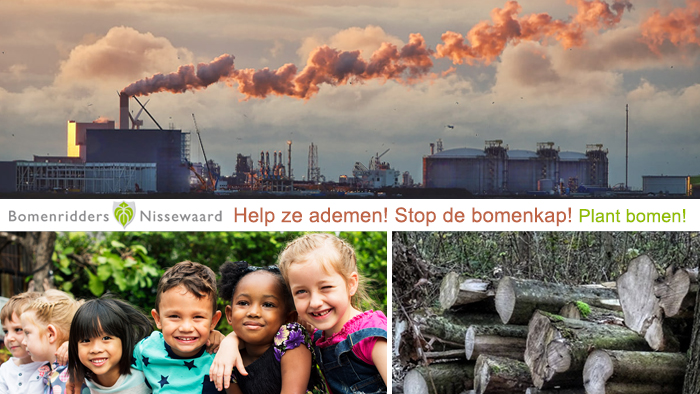 Help ze ademen! Stop de bomenkap!